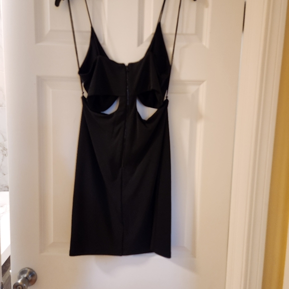 ALICE + OLIVIA Havana Cutout Cady Mini Dress in Black Size 12 $289 - Picture 3 of 8